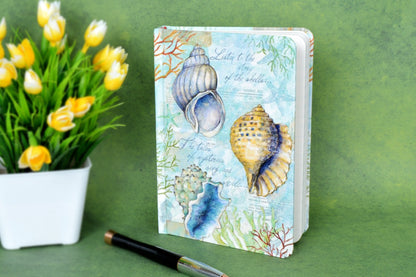 Vintage Shell 7x5 Hardbound Notebook