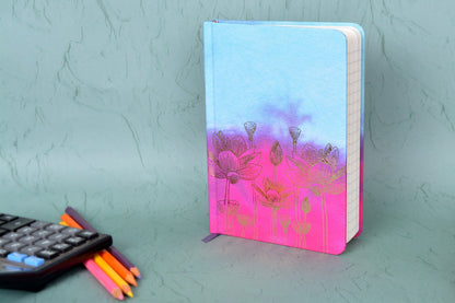 Lotus Bloom 7x5 Hardbound Notebook