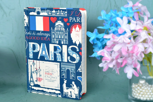 Love For Paris 7x5 Hardbound Notebook