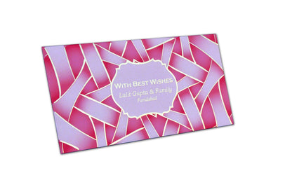 Peach Web Personalised Shagun Envelope Premium- Pack of 25