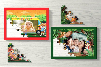 Jungle Safari Personalised Puzzle- Set of Two