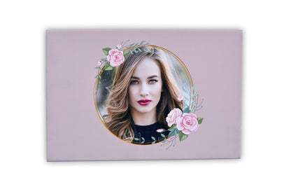 Image with flowers canvas