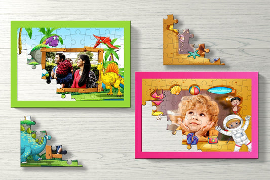 Cartoons Personalised Puzzle-Set of Two