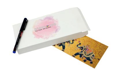 Rajwada Theme Shagun Envelope - Pack of 10(With Luxor Marker)