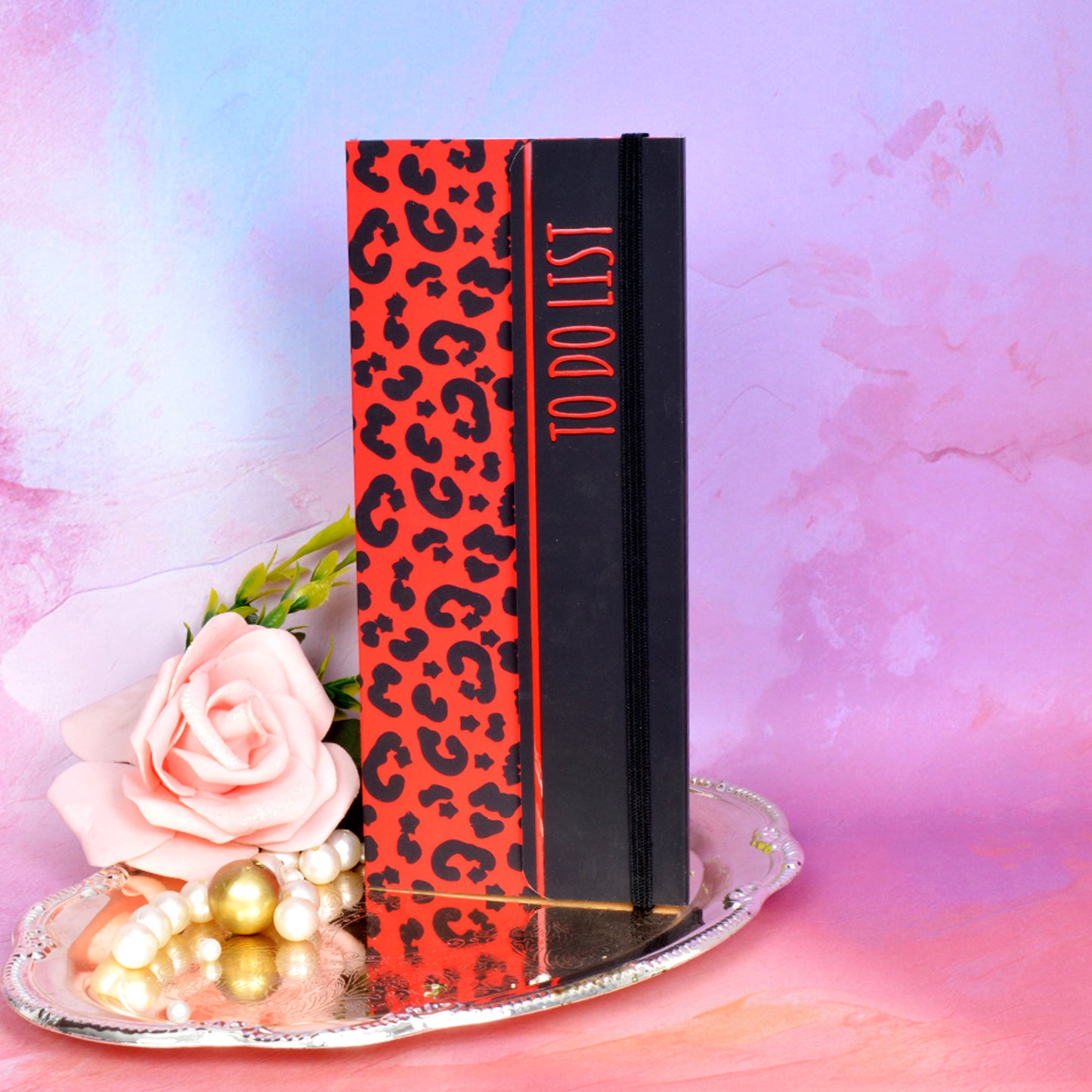 Red Leopard To Do List Softbound Notepad