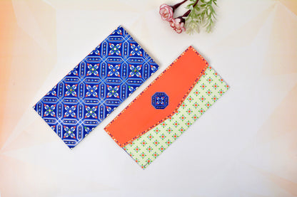 Blue Tile personalised Shagun Envelope- Pack of 20