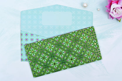 Mint Tile Shagun Envelope- Pack of 10(With Luxor Marker)