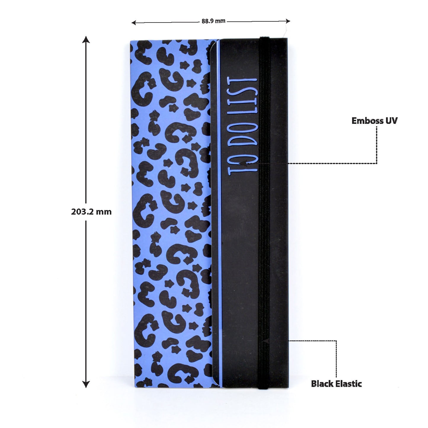 Blue Leopard To Do List Softbound Notepad