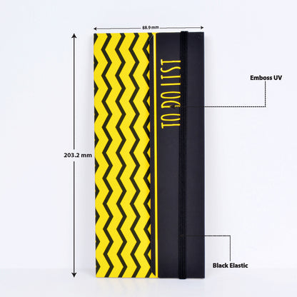 Yellow Zig Zag To Do List Softbound Notepad