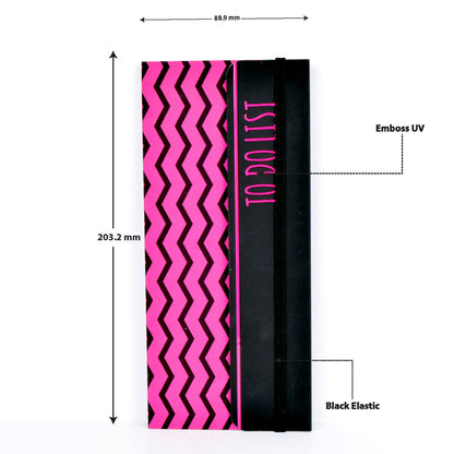 Hot Pink Zig Zag To Do List Softbound Notepad