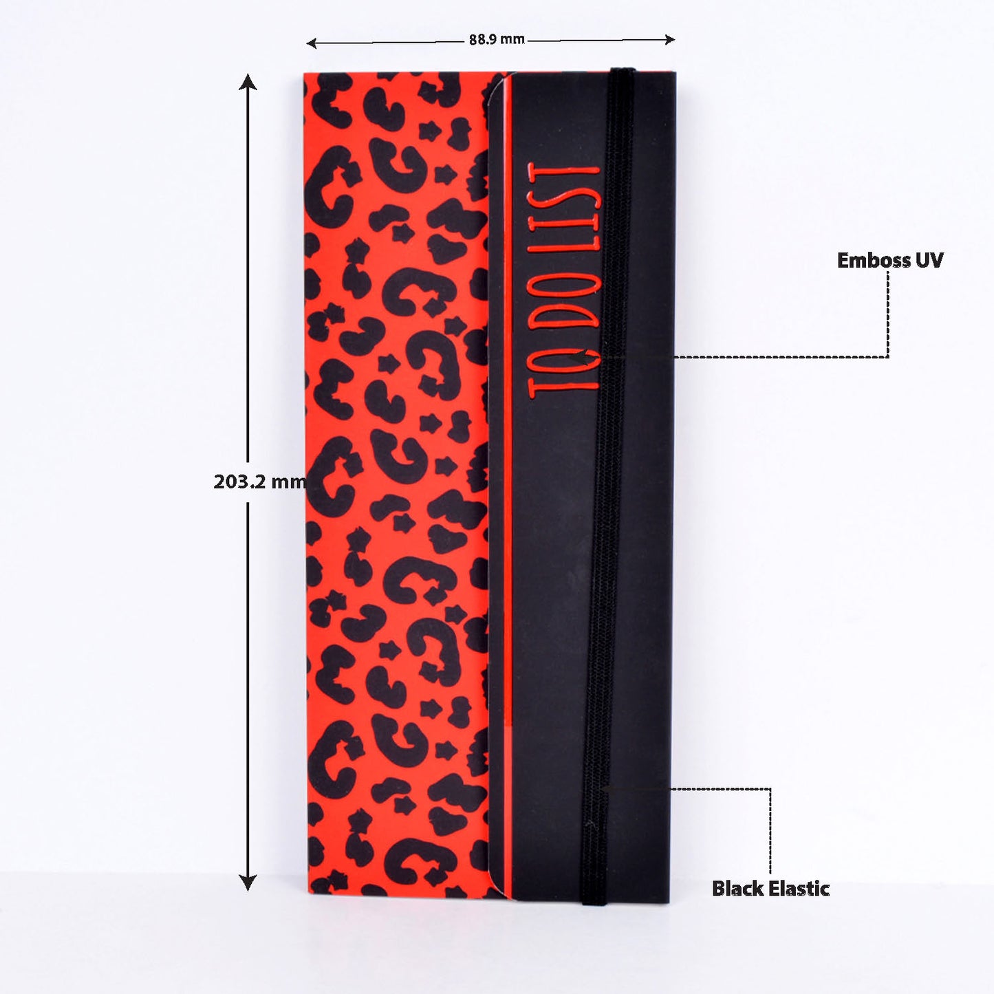 Red Leopard To Do List Softbound Notepad