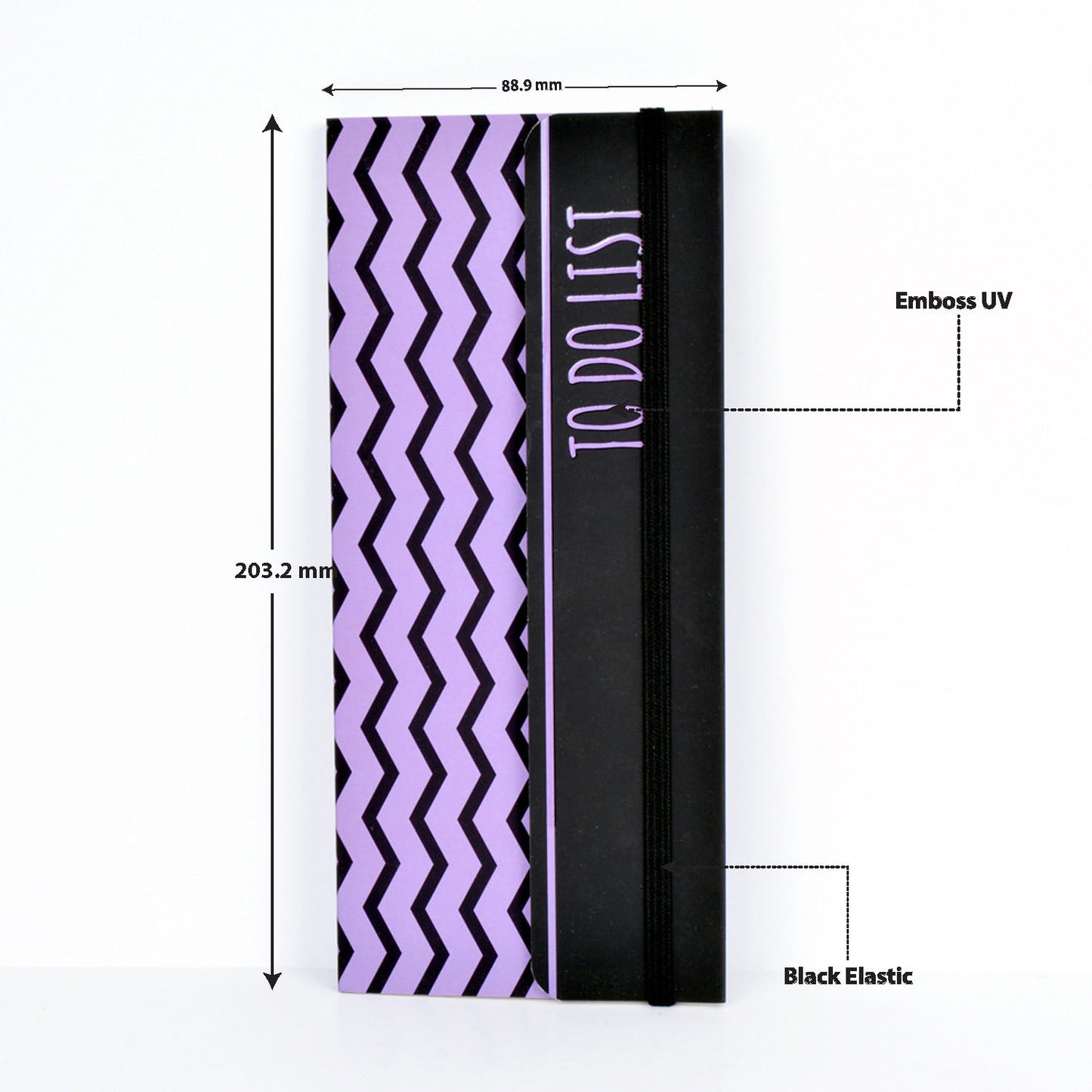 Lavendar Zig Zag To Do List Softbound Notepad