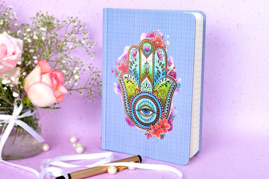 Hand Of Hamsa A5 Hardbound Notebook