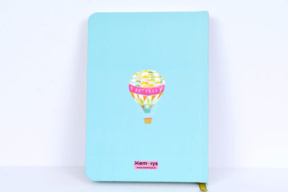 Fly High Balloon 7x5 Hardbound Notebook