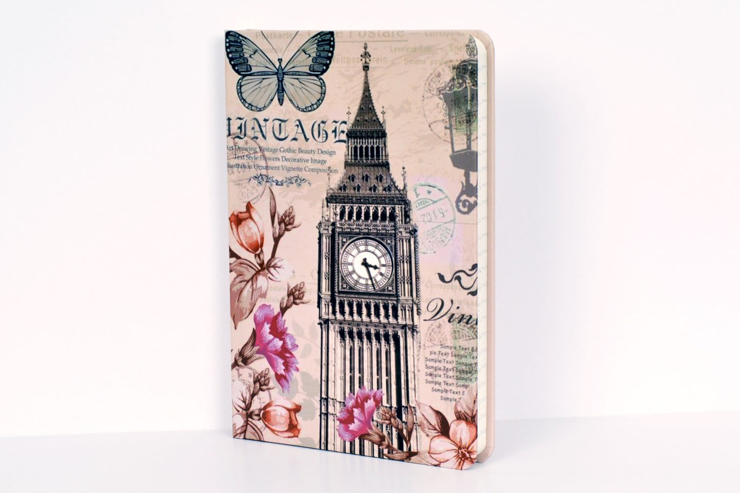 Vintage Clock A5 Hardbound Notebook