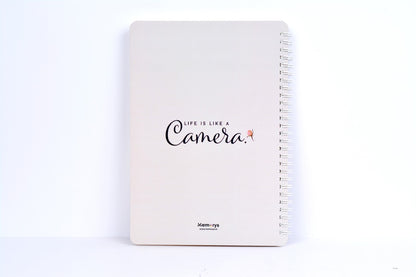 Life Is Like A Camera Softbound Wiro B5 NoteBook