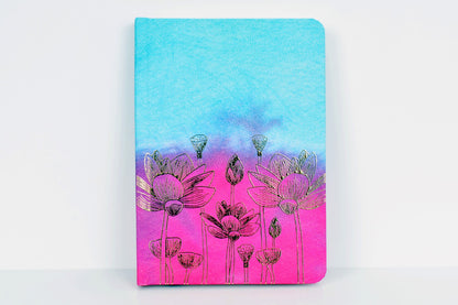 Lotus Bloom 7x5 Hardbound Notebook