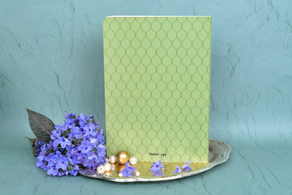 Geo Green A5 Center Stitch Notebook