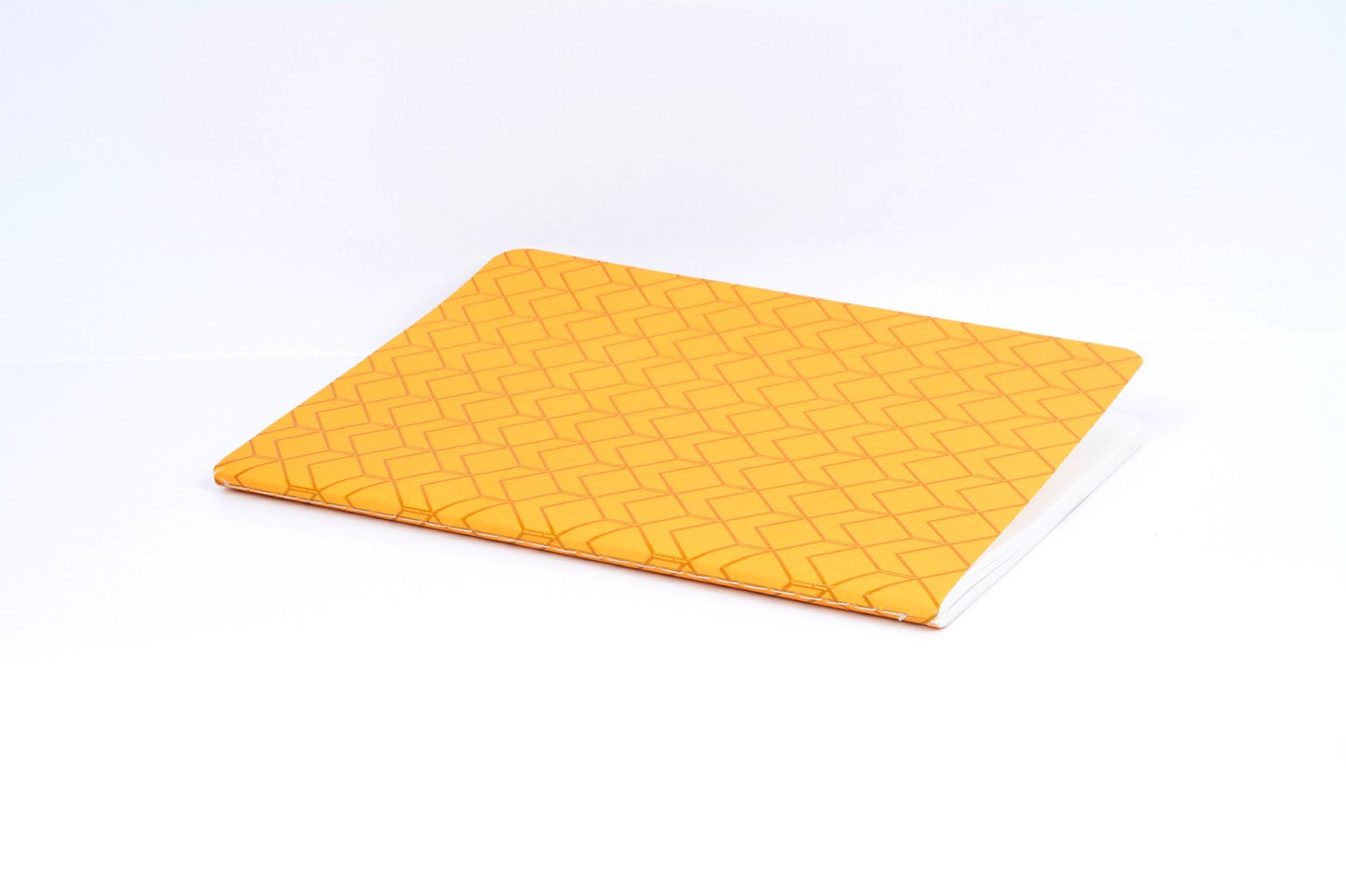 Geo Mustard A5 Center Stitch Notebook