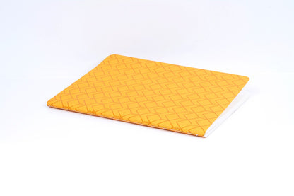 Geo Mustard A5 Center Stitch Notebook