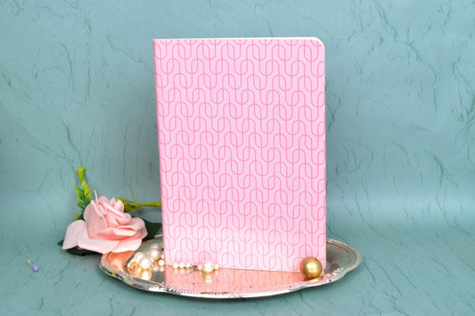 Geo Pink A5 Center Stitch Notebook