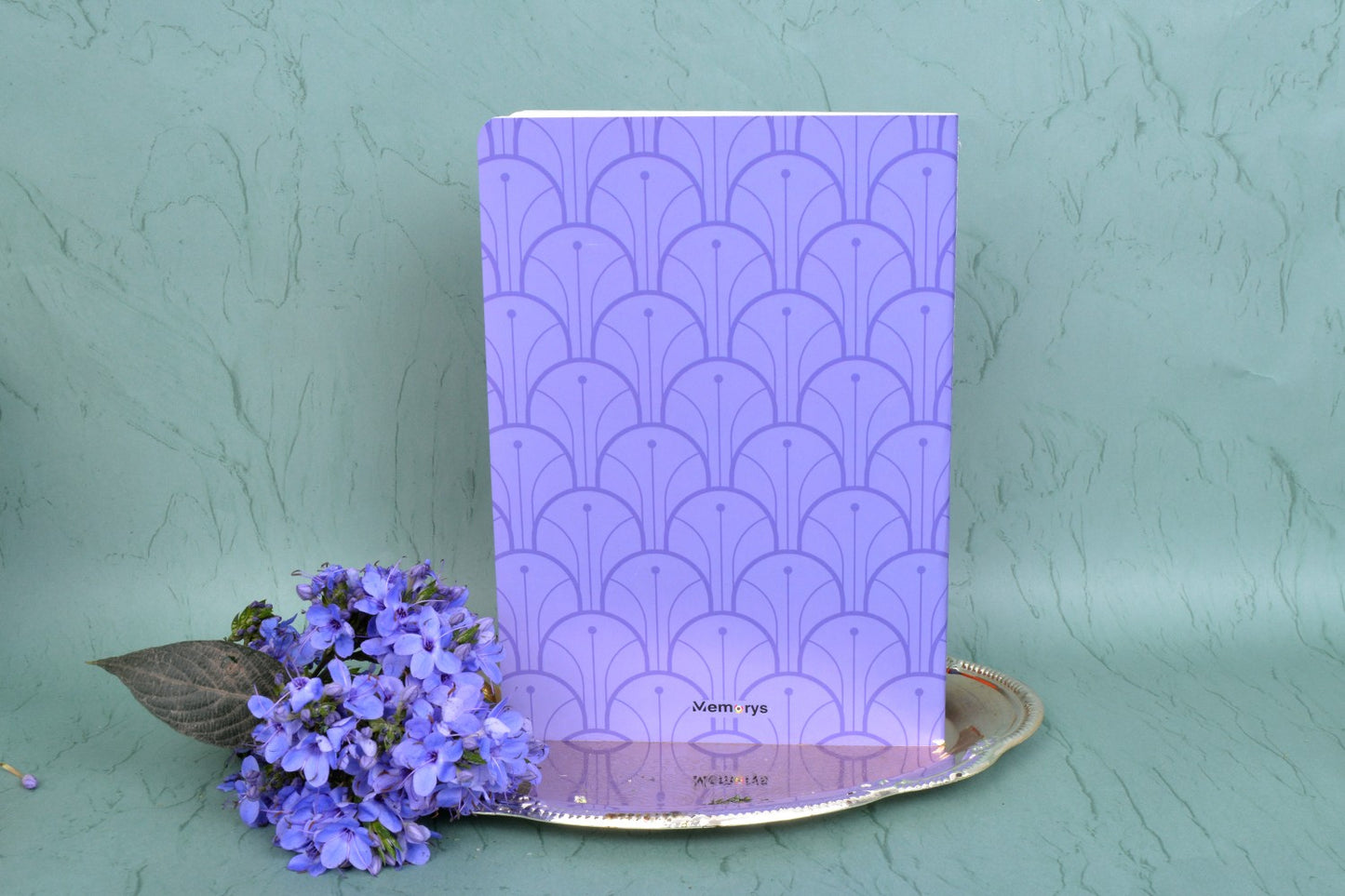 Geo Purple A5 Center Stitch Notebook