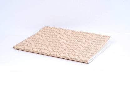 Geo Cream A5 Center Stitch Notebook