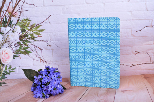 Geo Denim A5 Center Stitch Notebook