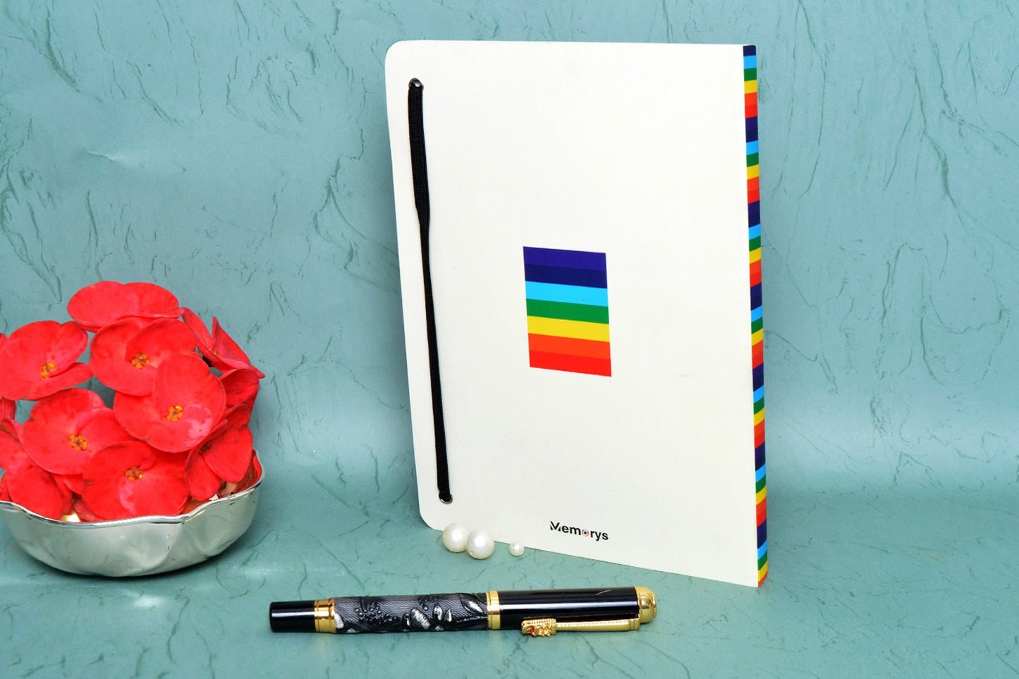 Rainbow stripes A6 Softbound Notebook