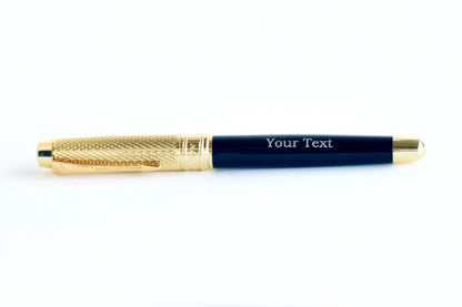 Scabrid Gold Raven Personalised Pen