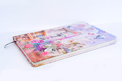 Paris Fantacy B5 Printed Vegan Leather Hardbound Notebook