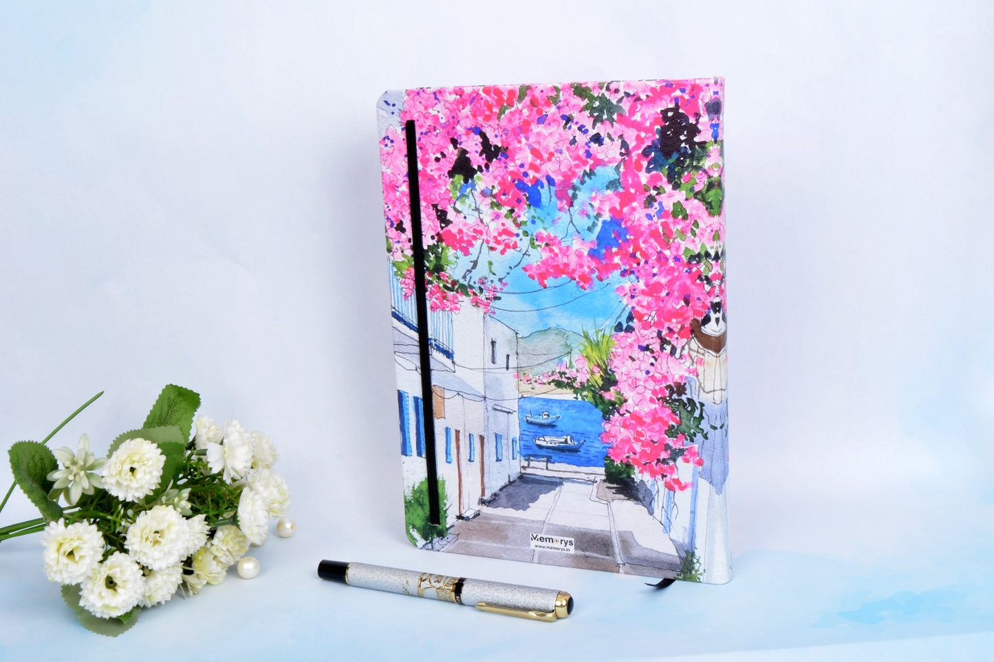 Pink Blush B5 Printed Vegan Leather Hardbound Notebook