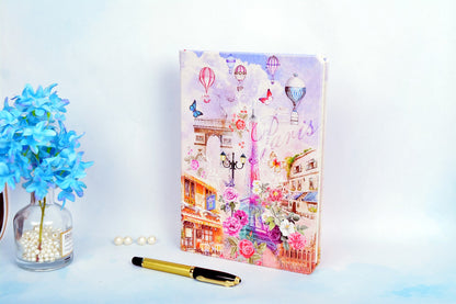 Paris Fantacy B5 Printed Vegan Leather Hardbound Notebook