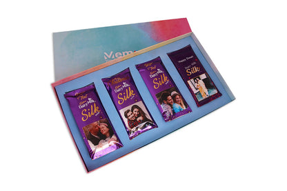 cadbury Dailry milk Silk Customised - Set of 4