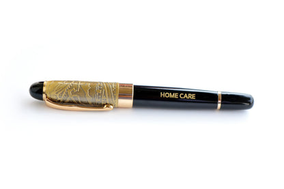 Heriloom Gold and Black Personalised Pen