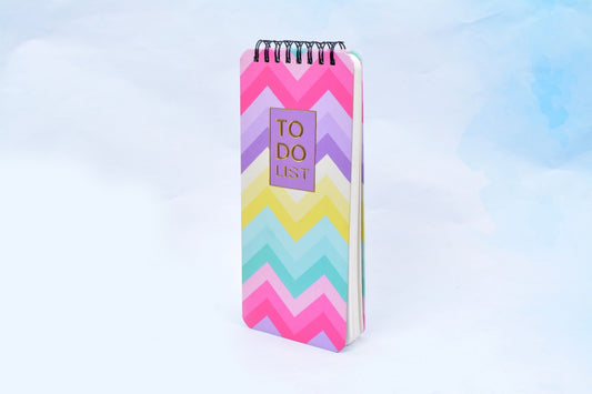 Rainbow Zig Zag Hardbound Wiro To Do List Notepads