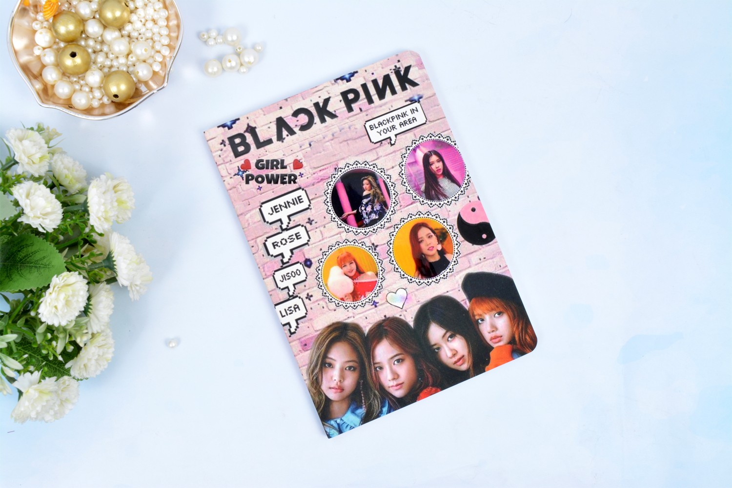 Black Pink Power A5 Anime Series Notebook