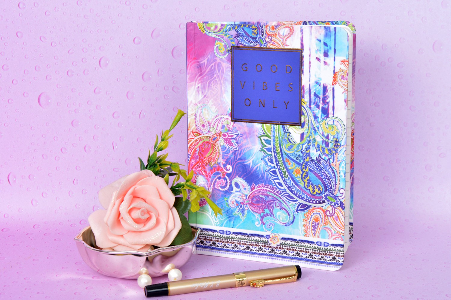 Colourful Paisley A5 Hardbound Notebook
