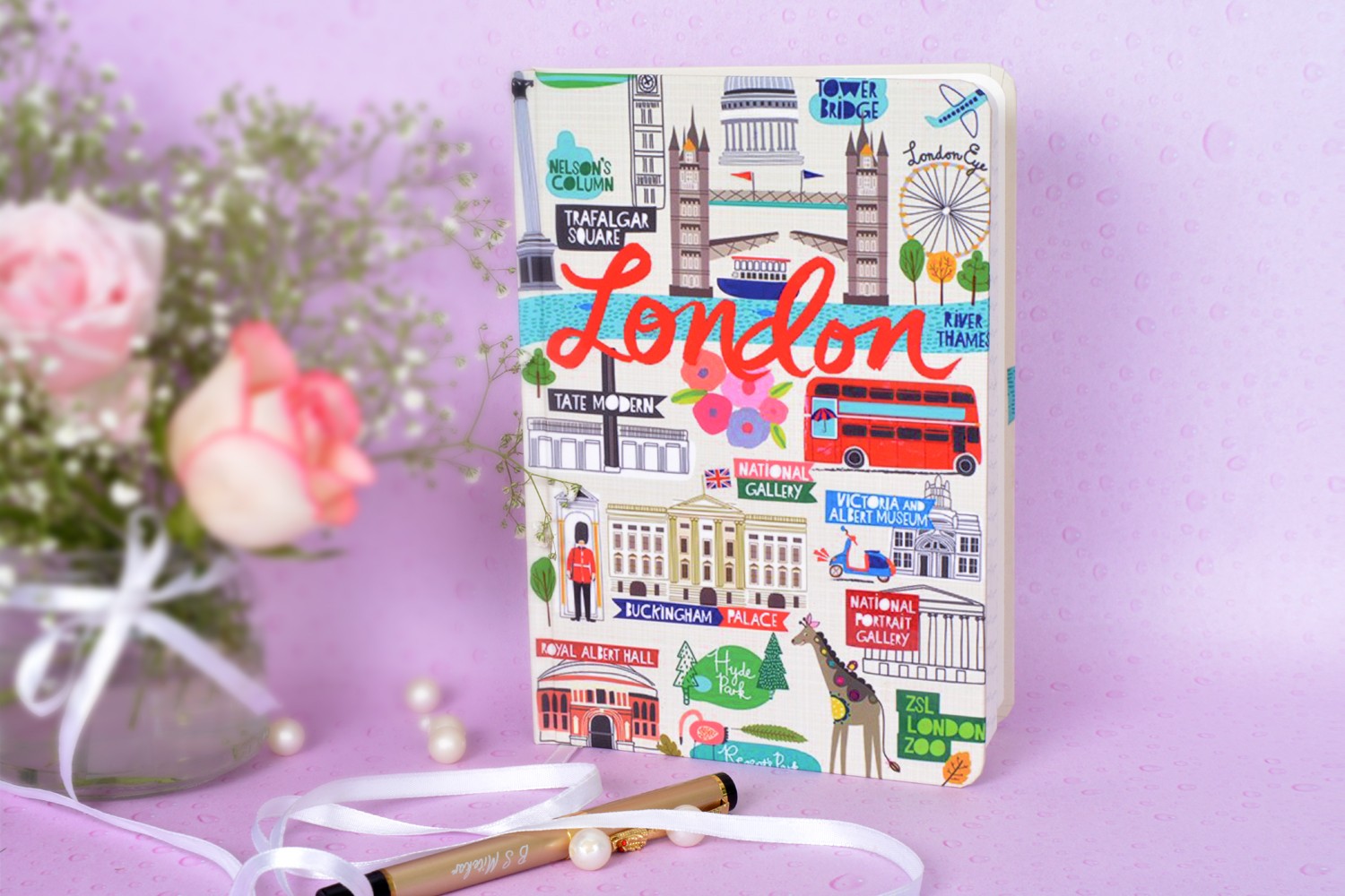London Love A5 Hardbound Notebook